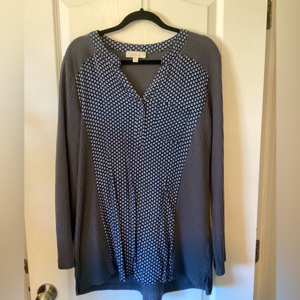 XL long sleeve tunic Blue XL